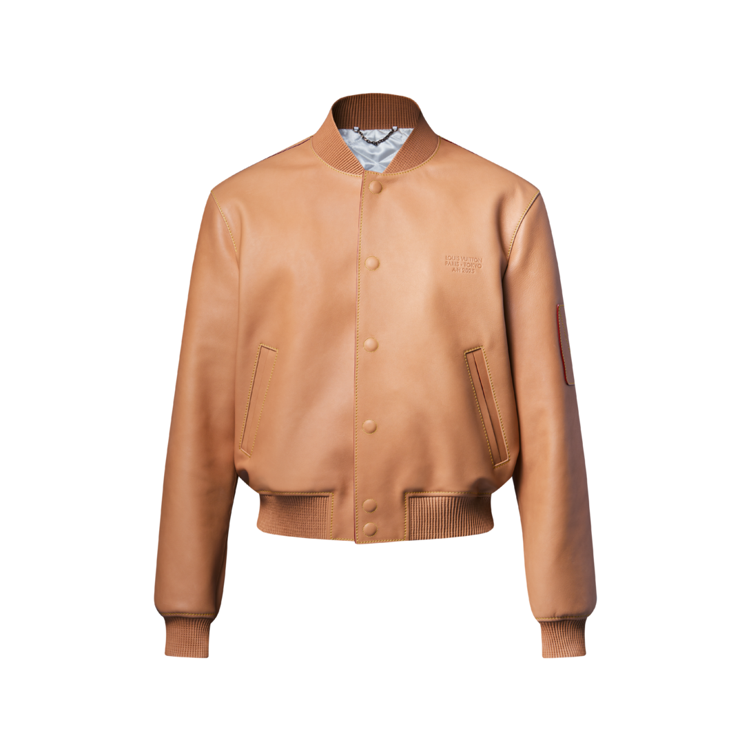 Natural Leather Varsity Blouson - Ready-to-Wear 1AIMXM | LOUIS VUITTON